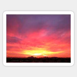 Fiery sky Sticker